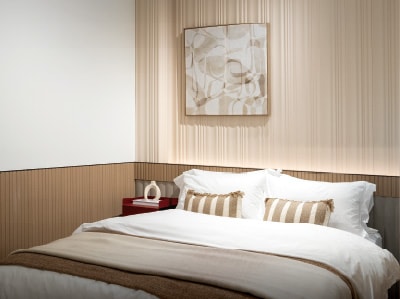 Bedroom inspiration with decorative wall panels